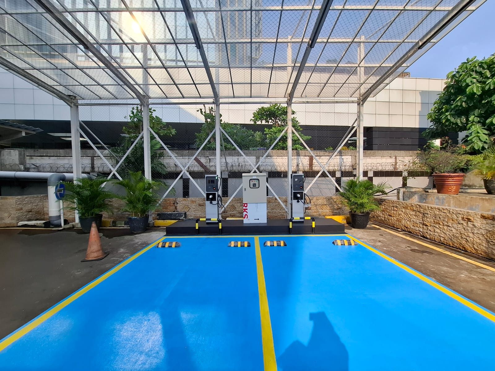 Fast EV charging station installed in Indonesia